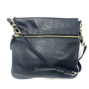 Kate Spade Cobble Hill Ellen Crossbody Bag - Black Pebble Grain Leather PXRU2233